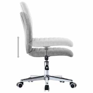 Jedilni stoli 2 kosa svetlo sivo blago - slika 6