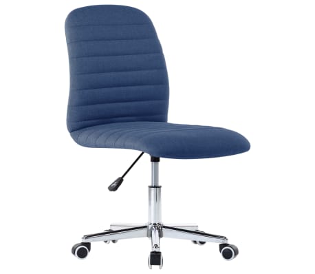 vidaXL Eetkamerstoelen 2 st stof blauw
