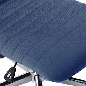 Otočné jídelní židle 2 ks modré textil - obrázek 8