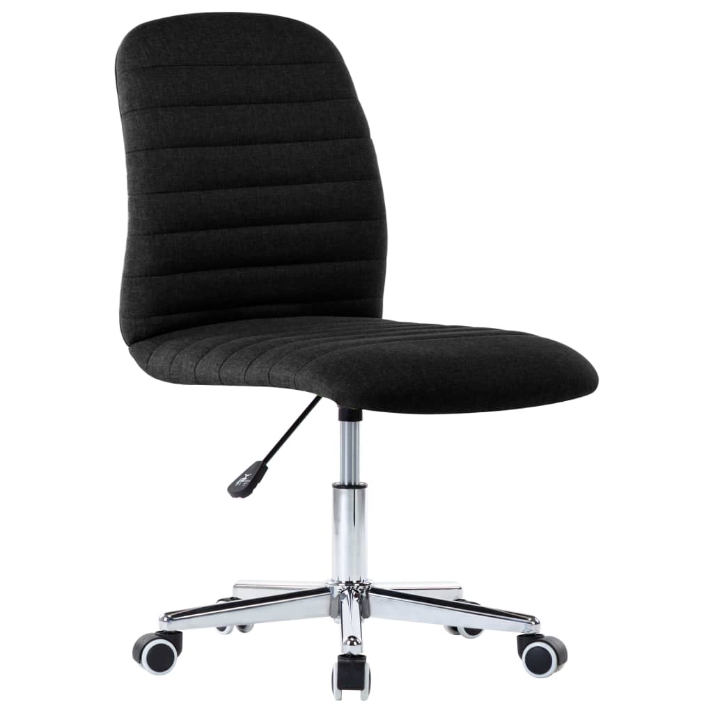 

vidaXL Eetkamerstoelen 2 st stof zwart