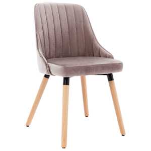 vidaXL Valgomojo kėdės, 2vnt., rožinės spalvos, aksomas