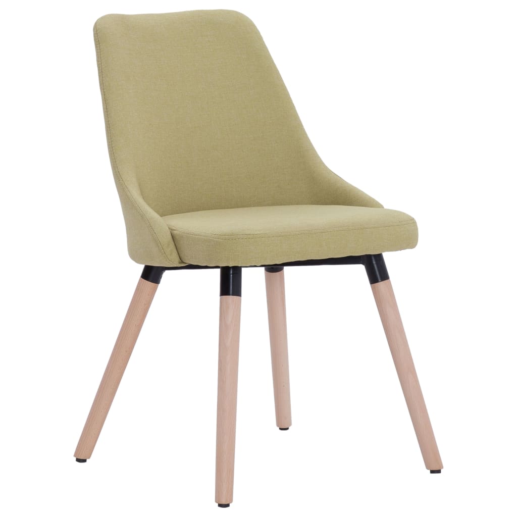 

vidaXL Eetkamerstoelen 2 st stof groen