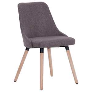 Jídelní židle 2 ks taupe textil - obrázek 3