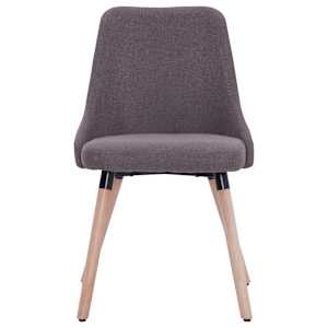 Jídelní židle 2 ks taupe textil - obrázek 4