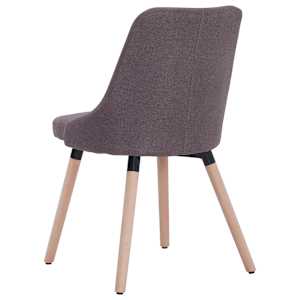 Jídelní židle 2 ks taupe textil - obrázek 6