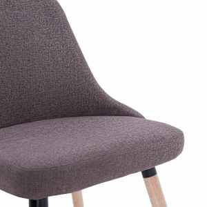 Jídelní židle 2 ks taupe textil - obrázek 7