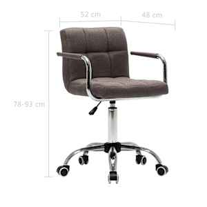 Otočné jídelní židle 2 ks taupe textil - obrázek 9