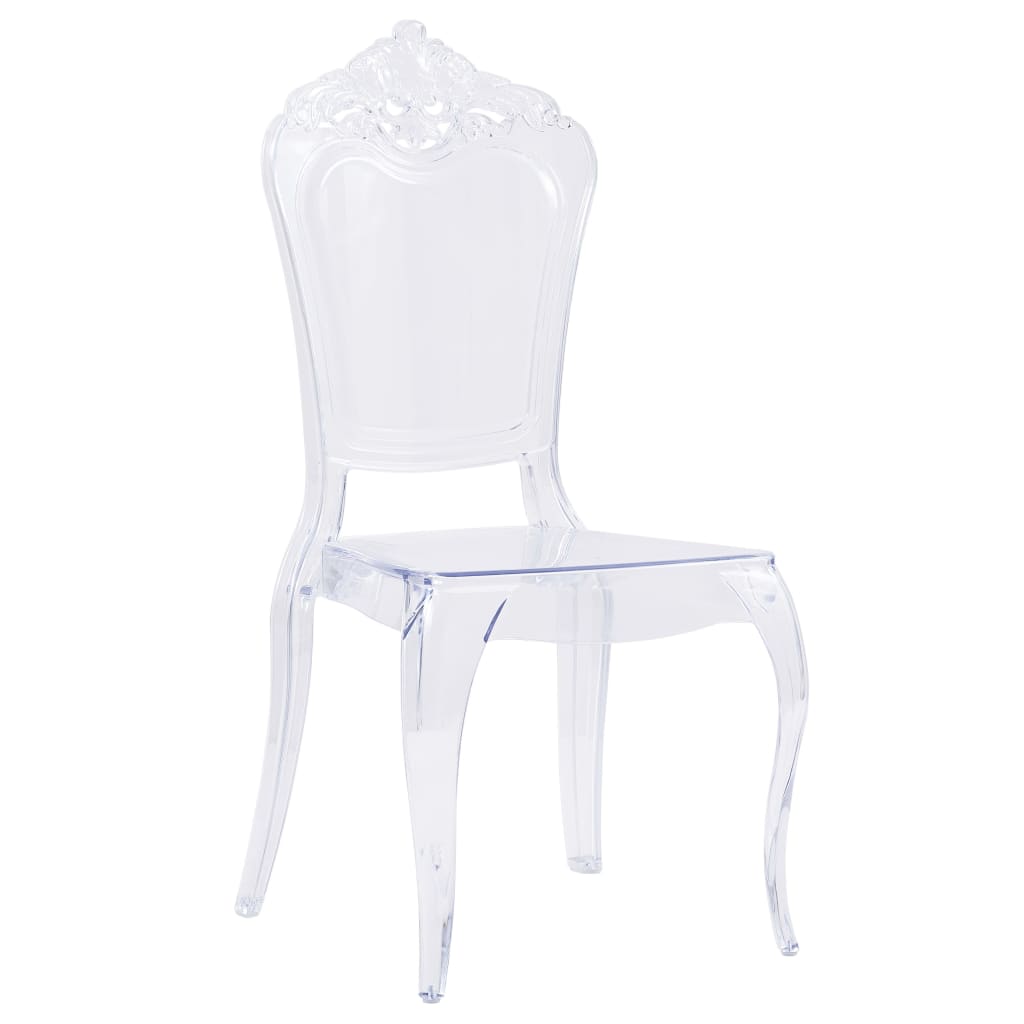 

vidaXL Eetkamerstoelen 4 st polycarbonaat transparant