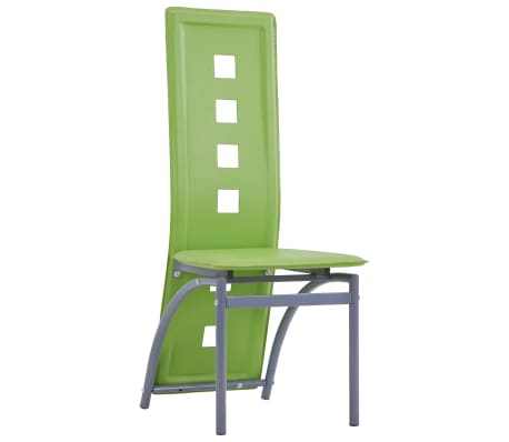 vidaXL Eetkamerstoelen 2 st kunstleer groen