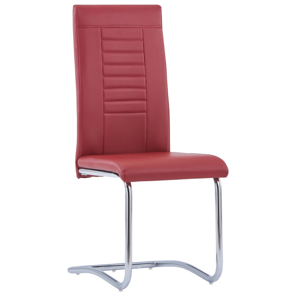 

vidaXL Eetkamerstoelen 4 st kunstleer rood