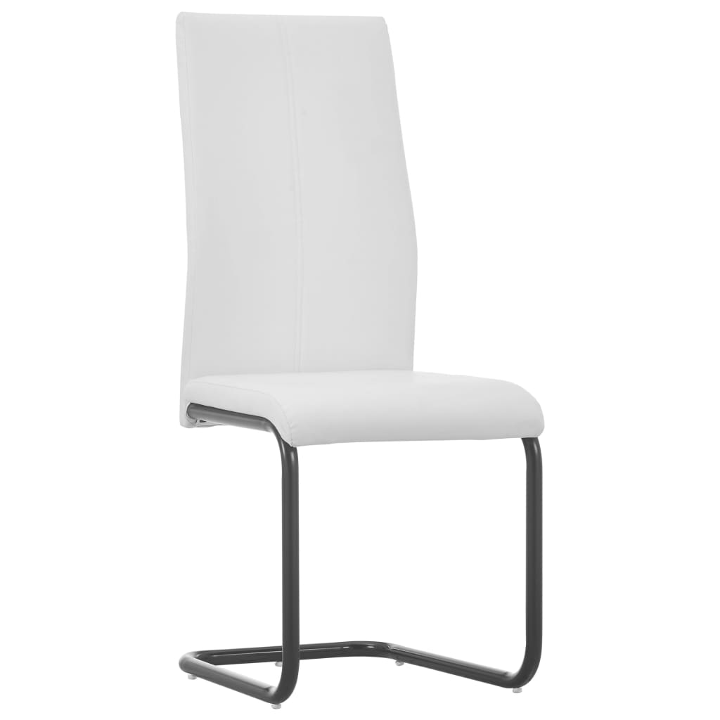 

vidaXL Eetkamerstoelen 2 st kunstleer wit