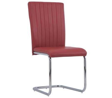 vidaXL Konzolne blagovaonske stolice od umjetne kože 2 kom bordo