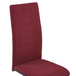 Konzolové jídelní židle 4 ks vínové textil - obrázek 7