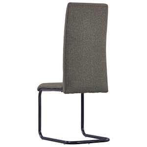 Konzolové jídelní židle 4 ks taupe textil - obrázek 5