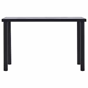 Jídelní stůl černý a betonově šedý 120 x 60 x 75 cm MDF - obrázek 2