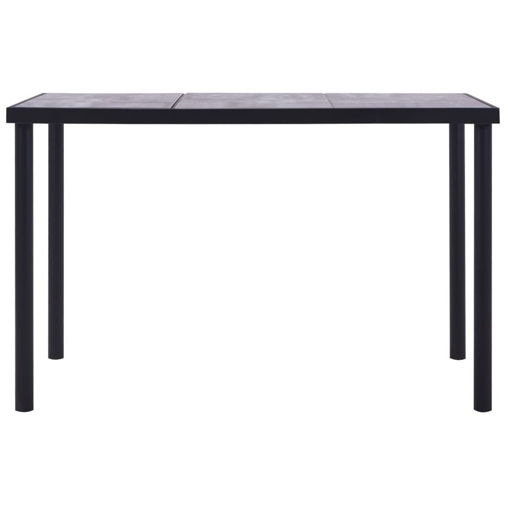 Esstisch Schwarz Und Betongrau 160 X 80 X 75 Cm MDF Moka3 ch Online Kaufen Einfach 