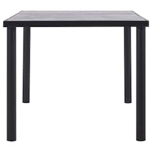 Jídelní stůl černý a betonově šedý 180 x 90 x 75 cm MDF - obrázek 3