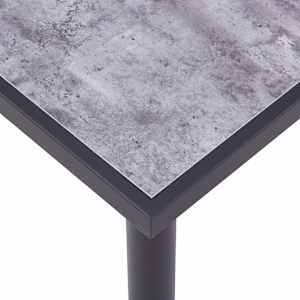 Jídelní stůl černý a betonově šedý 180 x 90 x 75 cm MDF - obrázek 4