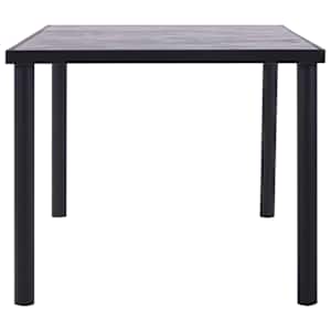 Jídelní stůl černý a betonově šedý 200 x 100 x 75 cm MDF - obrázek 3