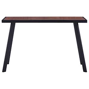 vidaXL Spisebord m&oslash;rk trefarge og svart 120x60x75 cm MDF