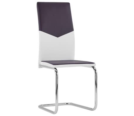 vidaXL Frittb&aelig;rende spisestoler 2 stk brun kunstig skinn