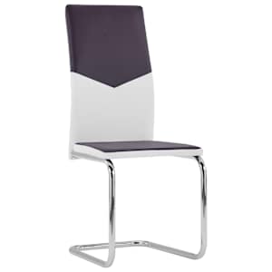 vidaXL Frittb&aelig;rende spisestoler 2 stk brun kunstig skinn