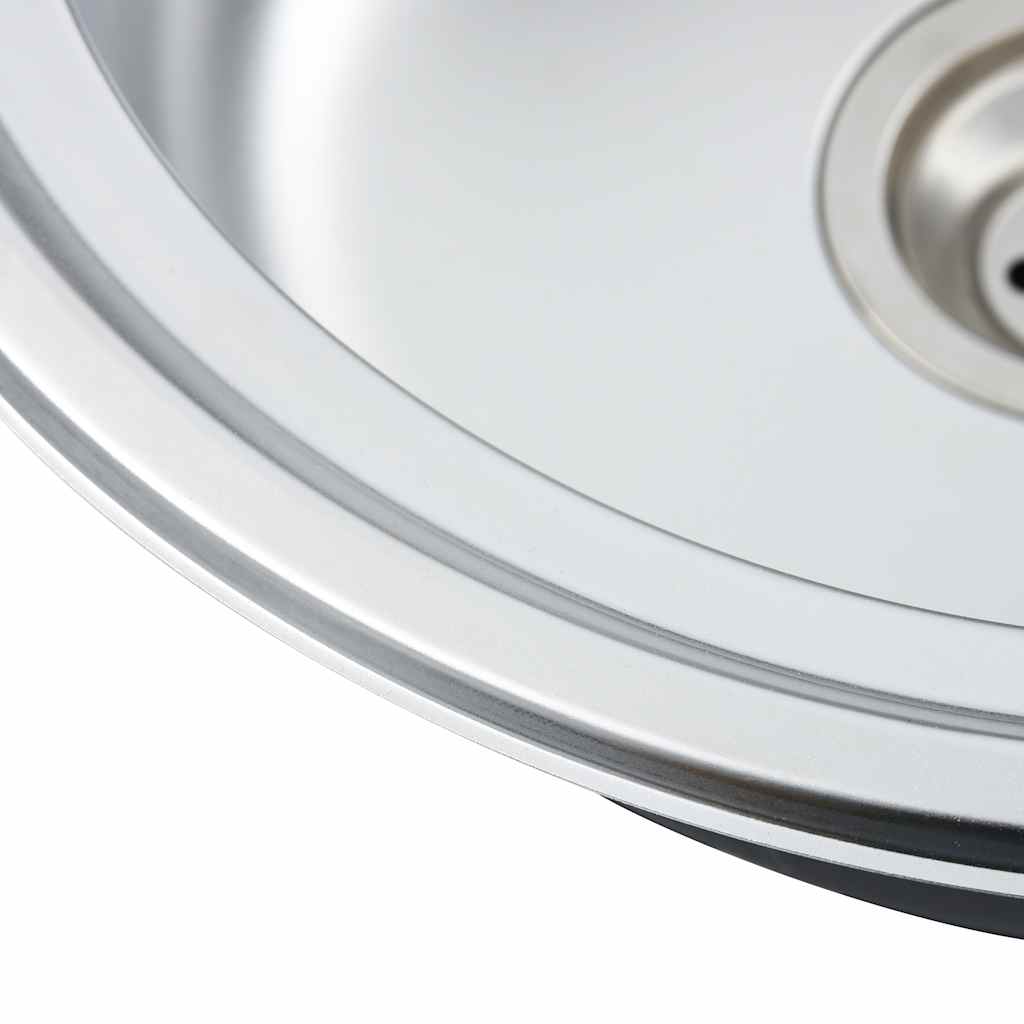 Lavello Da Cucina Con Filtro E Sifone Ovale In Acciaio Inox VidaXL 15 width=274