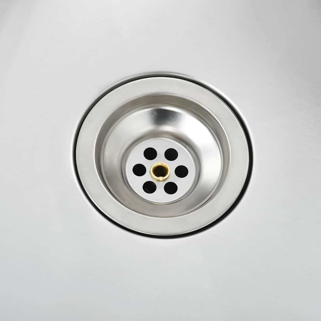 Évier De Cuisine Fait à La Main Acier Inoxydable VidaXL 16 width=274