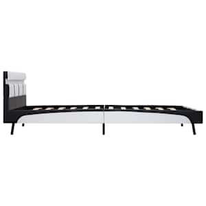 Rám postele s LED světlem bílý umělá kůže 120 x 200 cm - obrázek 5
