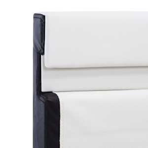 Rám postele s LED světlem bílý umělá kůže 160 x 200 cm - obrázek 6