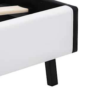Rám postele s LED světlem bílý umělá kůže 180 x 200 cm - obrázek 7