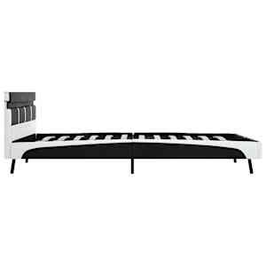 Rám postele s LED světlem černý umělá kůže 120 x 200 cm - obrázek 5