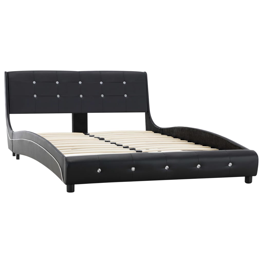 

vidaXL Bedframe kunstleer zwart 120x200 cm