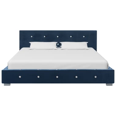 vidaXL Estructura de cama de terciopelo azul 120x200 cm Vidaxl Estructura De Cama De Terciopelo Azul 120x200 Cm con