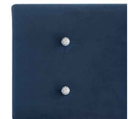 vidaXL Estructura de cama de terciopelo azul 180x200 cm Vidaxl Estructura De Cama De Terciopelo Azul 120x200 Cm con