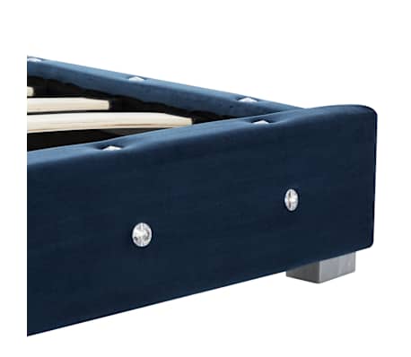vidaXL Estructura de cama de terciopelo azul 180x200 cm Vidaxl Estructura De Cama De Terciopelo Azul 120x200 Cm con