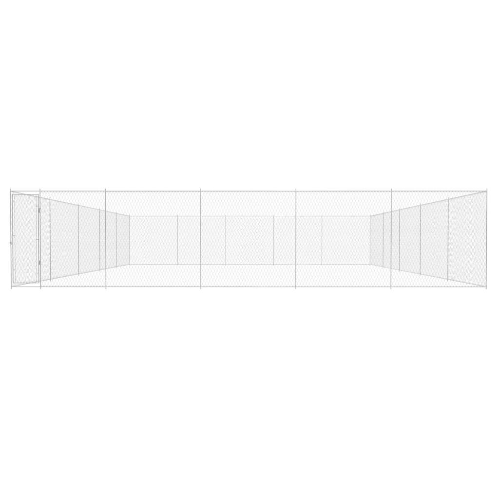 vidaXL Hondenkennel voor buiten 950x950x185 cm gegalvaniseerd staal afbeelding