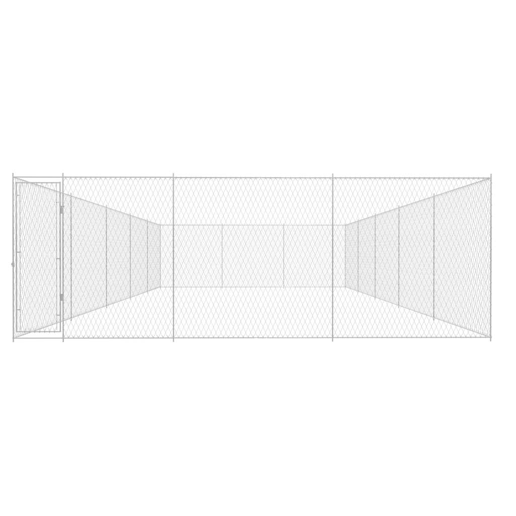 vidaXL Hondenkennel voor buiten 950x570x185 cm gegalvaniseerd staal afbeelding