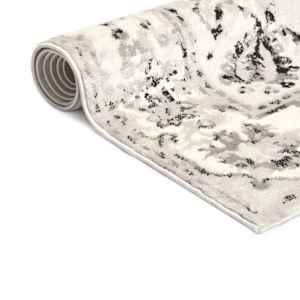 vidaXL vaip, hall ja must 140 x 200 cm PP