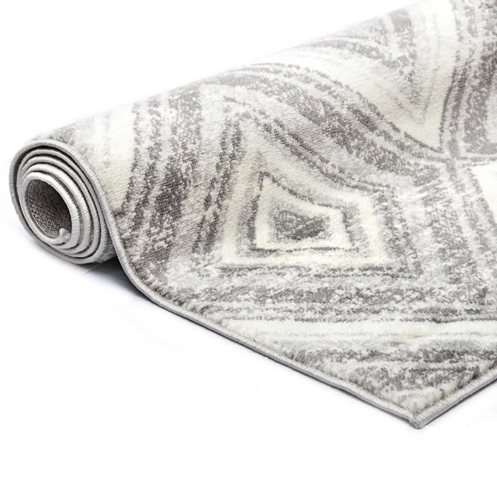 vidaXL Rug Grey 140x200 cm PP