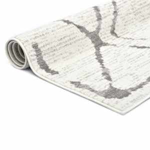 vidaXL Kilimas, kreminės ir pilkos spalvos, 120x170cm, PP