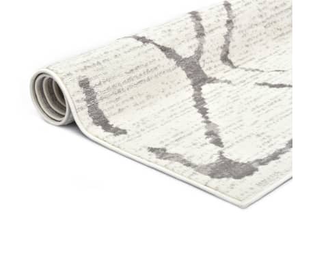 vidaXL Tapis Crème et gris 140x200 cm PP