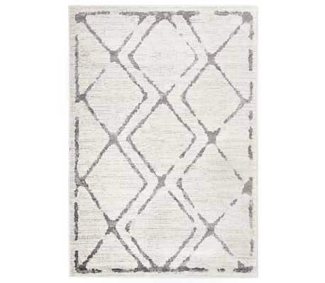 Vidaxl Alfombra De Pp Color Crema Y Gris 160x230 Cm