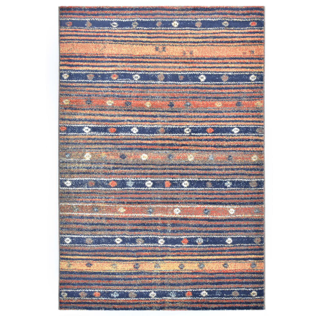 vidaXL Covor, albastru și portocaliu, 80 x 150 cm, PP
