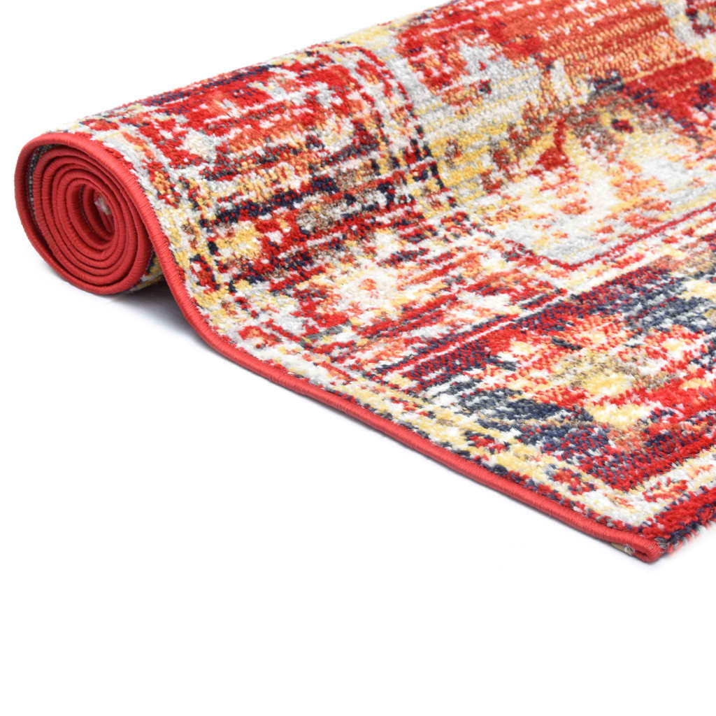 vidaXL Teppich Rot 80 x 150 cm PP