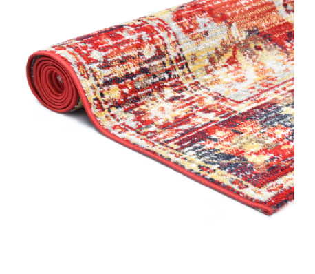 vidaXL Vloerkleed 80x150 cm PP rood