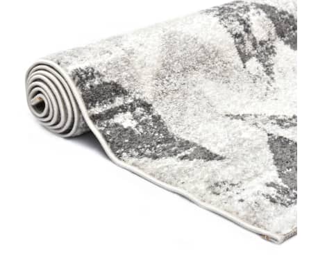 vidaXL Rug Grey and White 80x150 cm PP