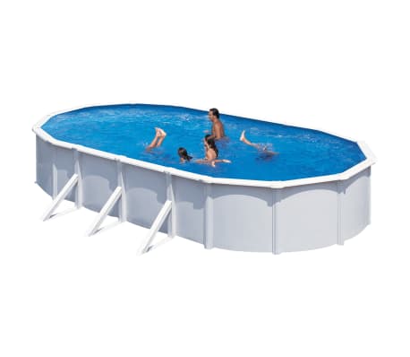 KWAD swimmingpool Steely Deluxe oval 7,3 x 3,6 x 1,2 m