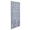 vidaXL putukakardin sinine, valge ja h&otilde;bedane 100 x 220 cm &scaron;enill
