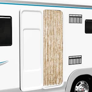 Zavesa proti mrčesu iz šenilje 56x185 cm bež